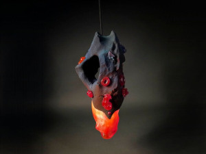 Подвесной светильник из кварцевого песка и смолы