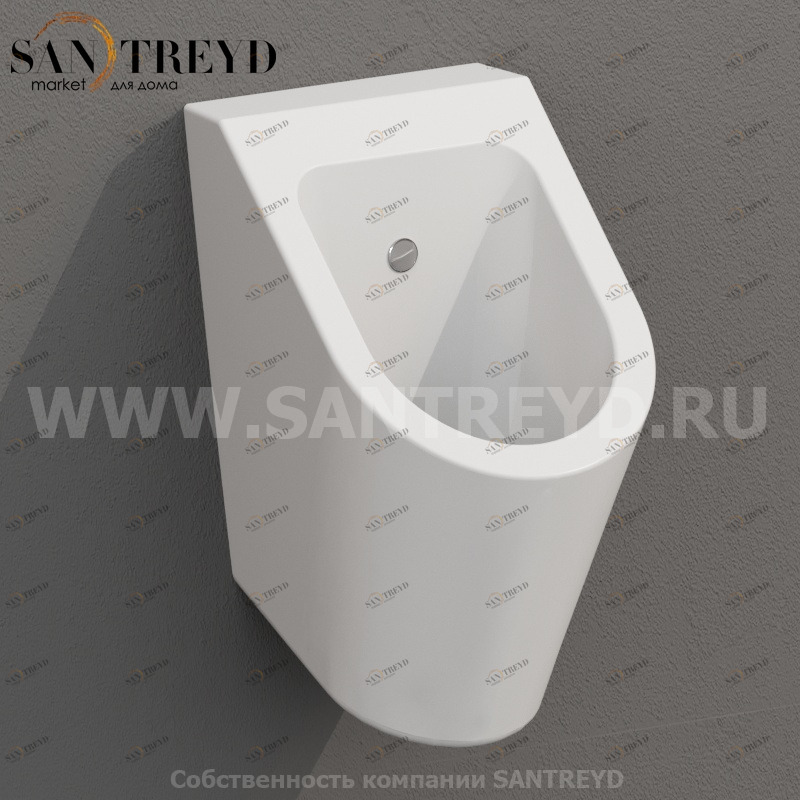 FO030BO Настенный писсуар, уринал с мушкой Ceramica Globo FORTY3