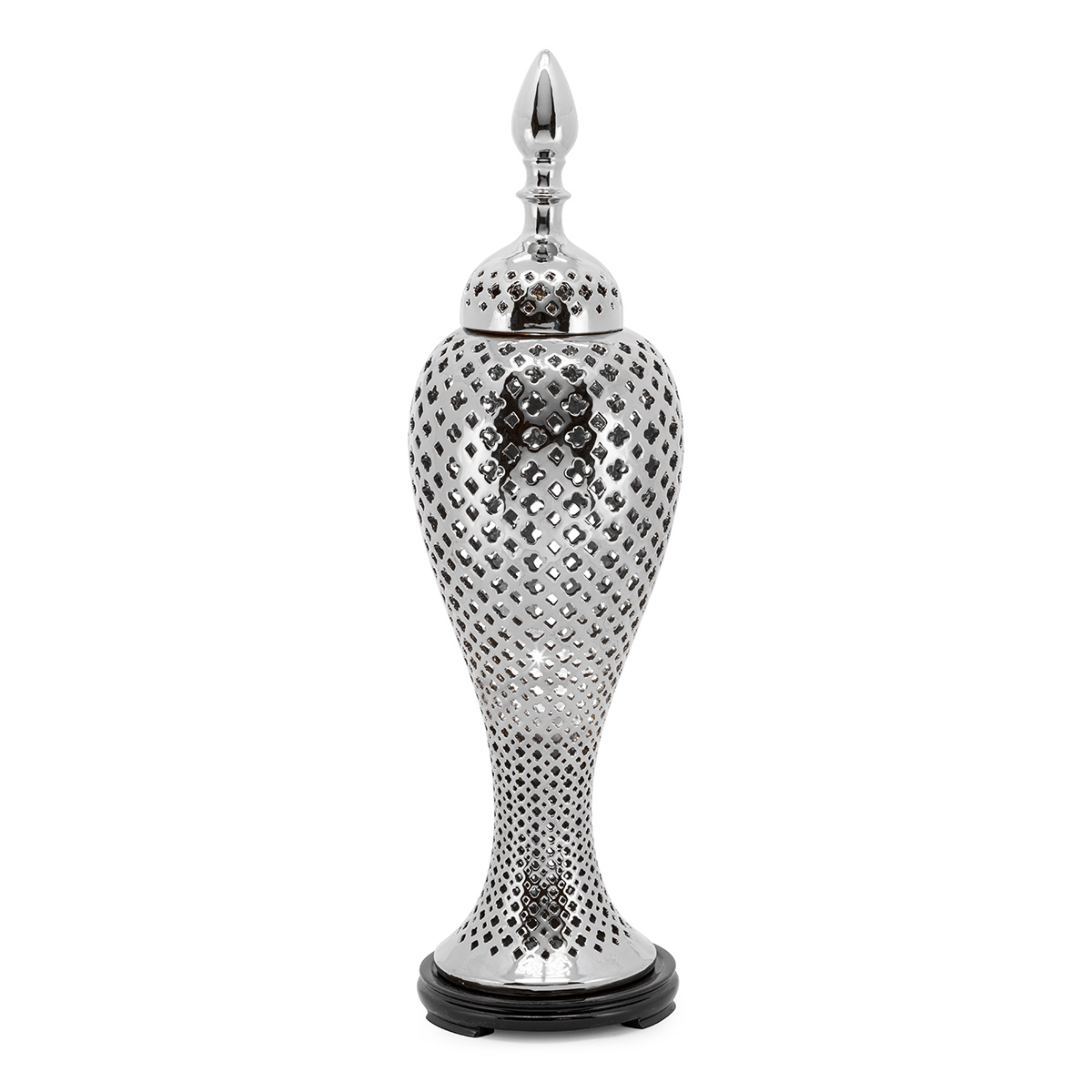 500247-02 ABHIKA СВЕТИЛЬНИК MING CROSS SILVER  - Вид №3