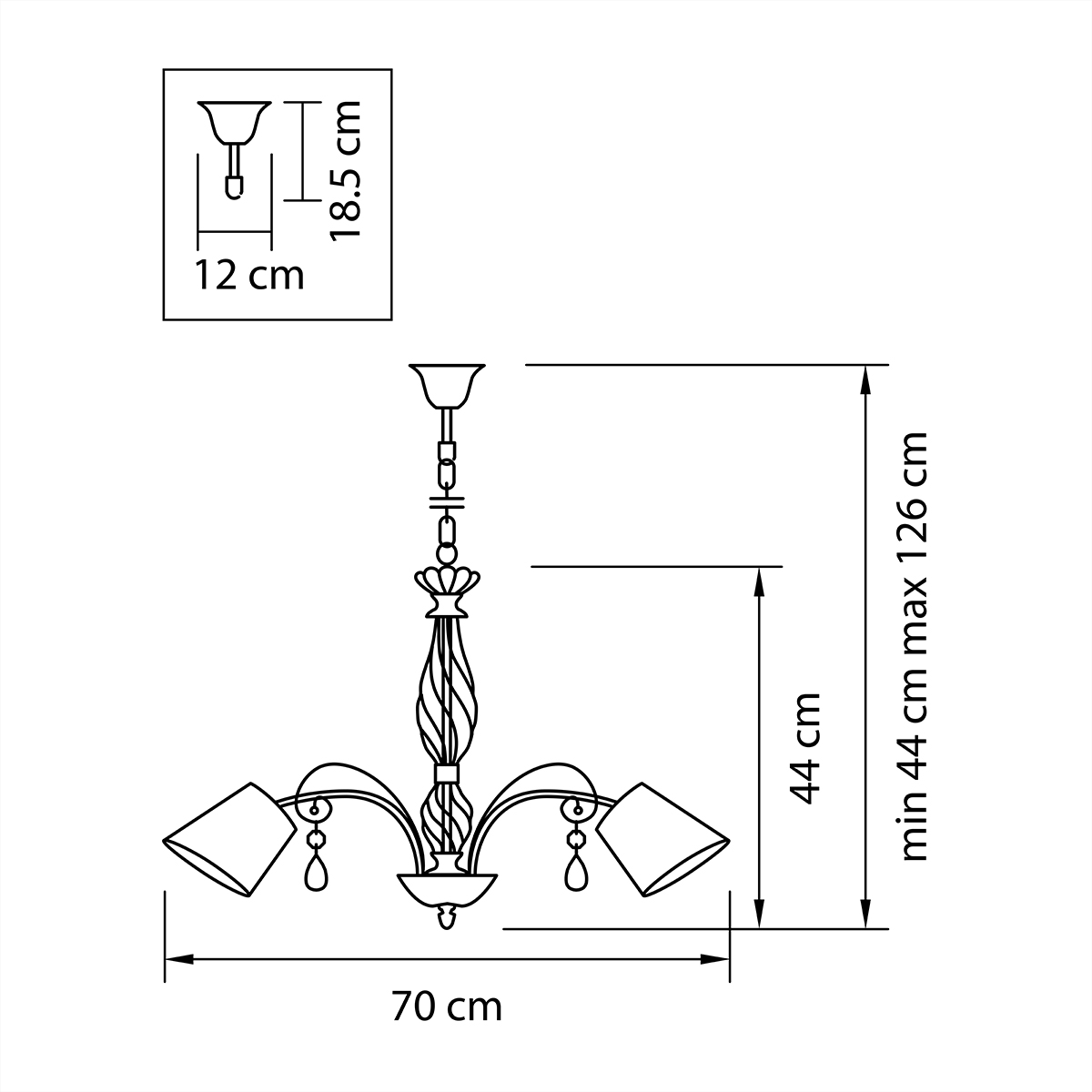 Подвесная люстра Lightstar Esedra 796158 LIGHTSTAR ESEDRA 057552 Белый  - Вид №1
