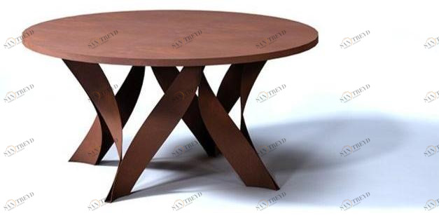 TrackDesign Круглый стол из стали Corten ™  Itt06092 