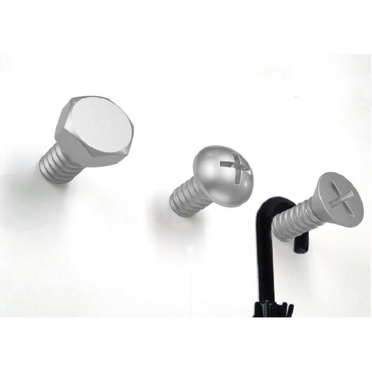 Набор вешалок screw 3 шт. белый QUALY  253701 Белый  - Вид №2