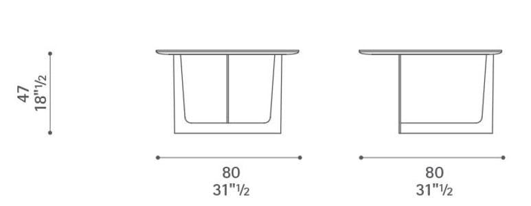 Круглый кожаный журнальный столик Poltrona Frau ARCH-00098376 - Вид №3