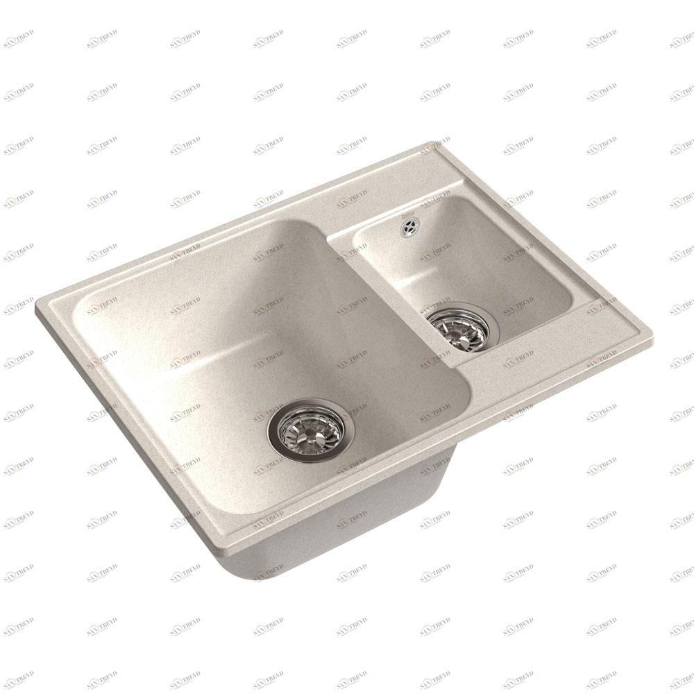 RQ233 белый Мойка кухонная прямоугольная Raiber 