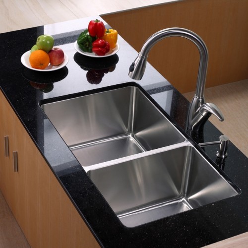 KHU103-33 Мойка кухонная прямоугольная Krausru  - Вид №6