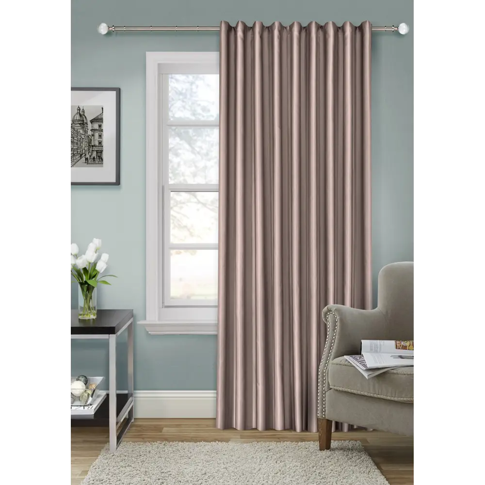 Штора на ленте Light 160x280 см цвет коричневый MIAMOZA STLM-2026987 - Вид №3