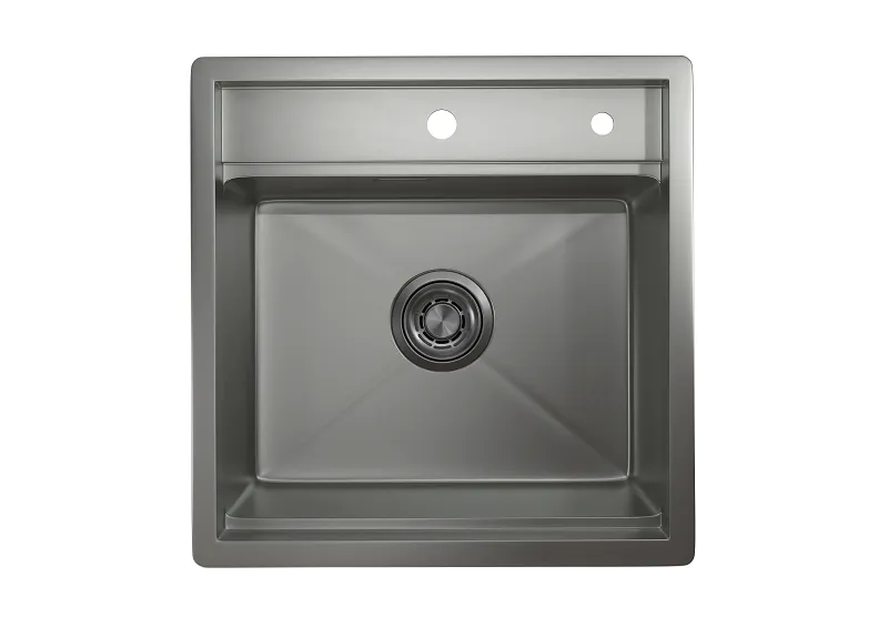 KS-5051, СТАЛЬ МАТОВАЯ , стальная кухонная мойка KITCHEN SPACE GRANULA 5051-ST352 - Вид №2