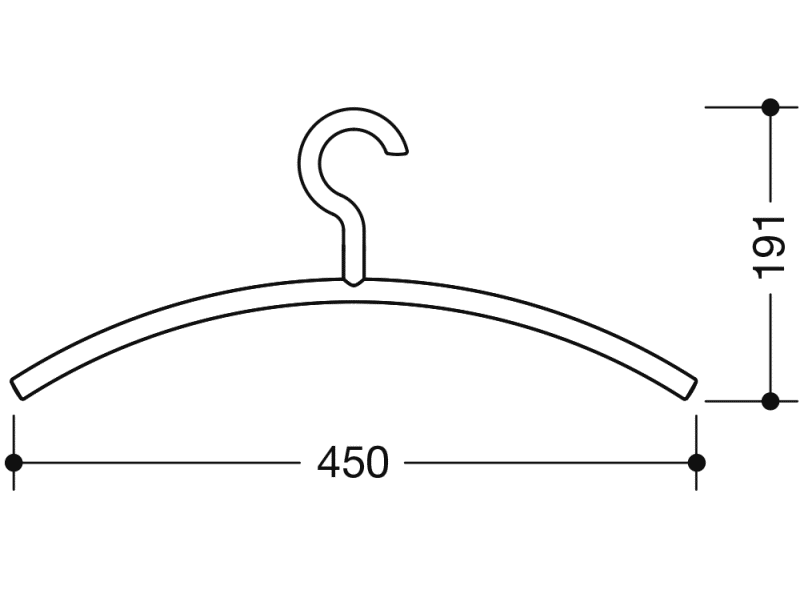 570.99.002 вешалка HEWI Garderoben | Haken  - Вид №17