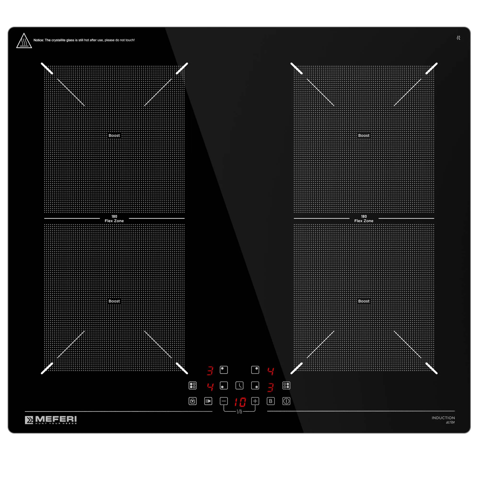 9168772 Индукционная варочная поверхность Meferi MIH604BK ULTRA STDN-0057381 - Вид №1