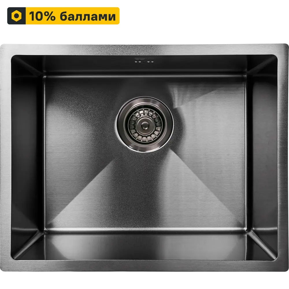 Врезная кухонная мойка DELINIA М10B черная 50×40 см 89337710