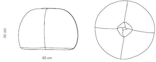 ManifestoDesign Пуф из круглой ткани с обивкой sun-id-1376033 - Вид №5