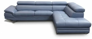 Rossini Sofas Угловой кожаный диван с подголовником