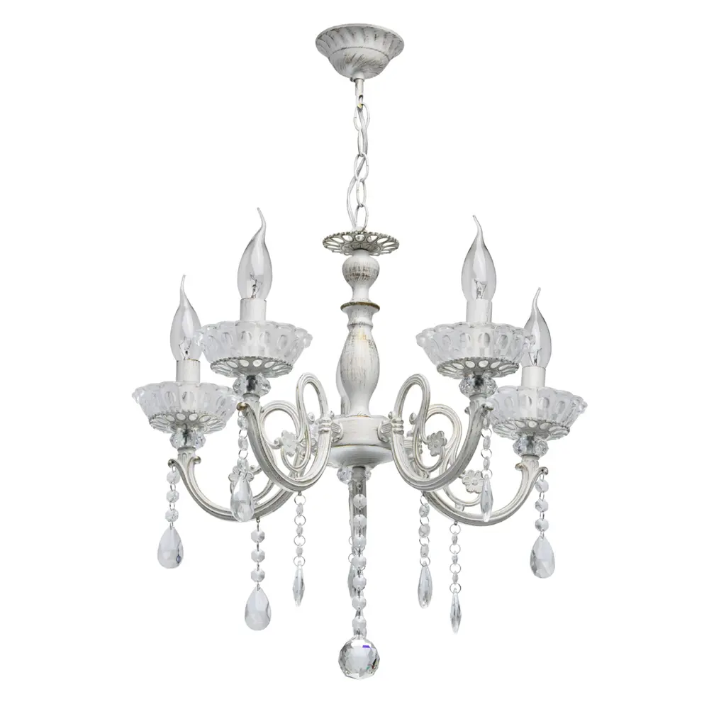 Люстра Аврора 5xE14x60 Вт, металл, цвет бронза MW-Light STLM-2002986