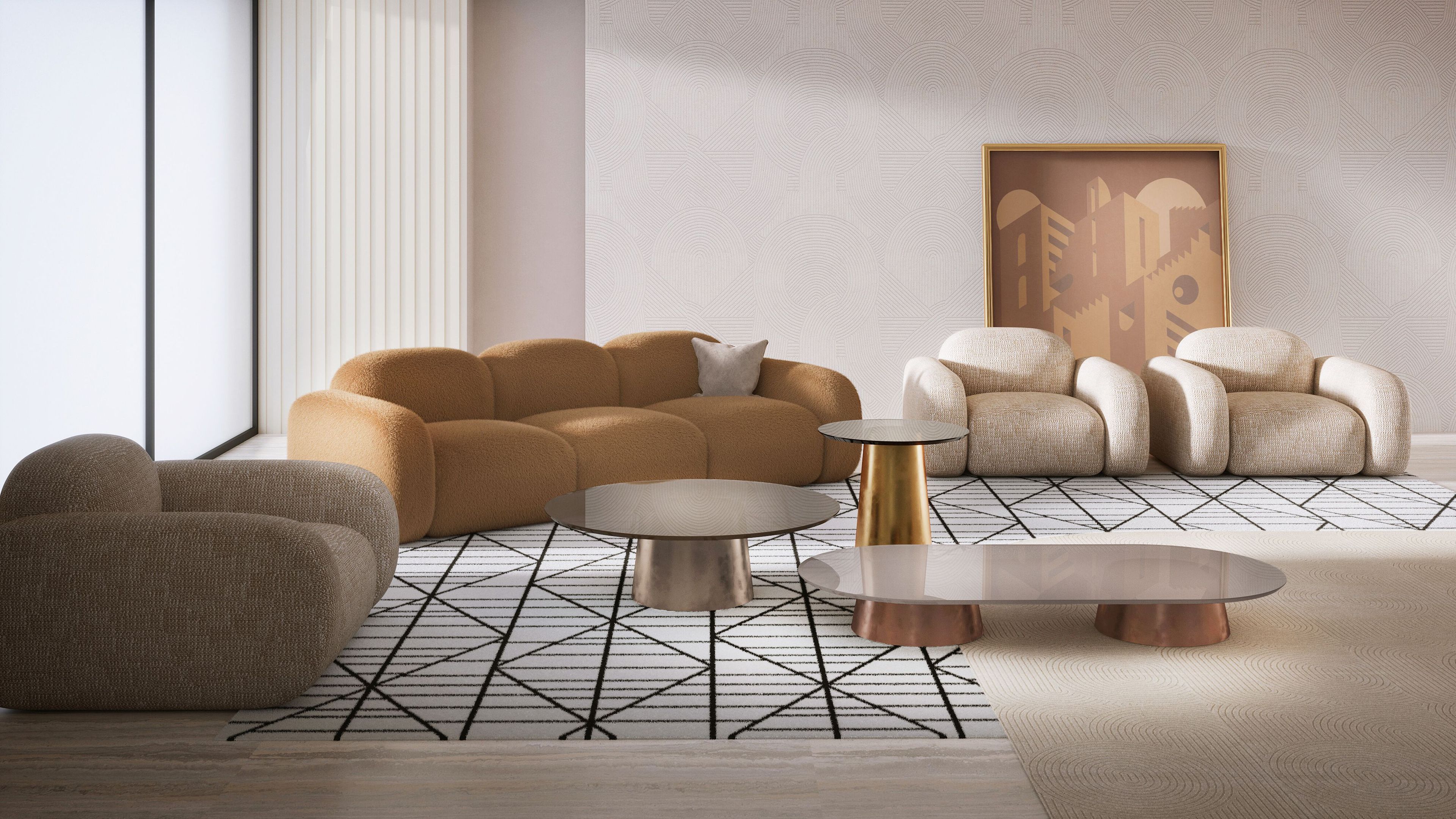 Стеклянный овальный низкий журнальный столик CASA +39 ENCORE Italia ARCH-00070341 - Вид №5