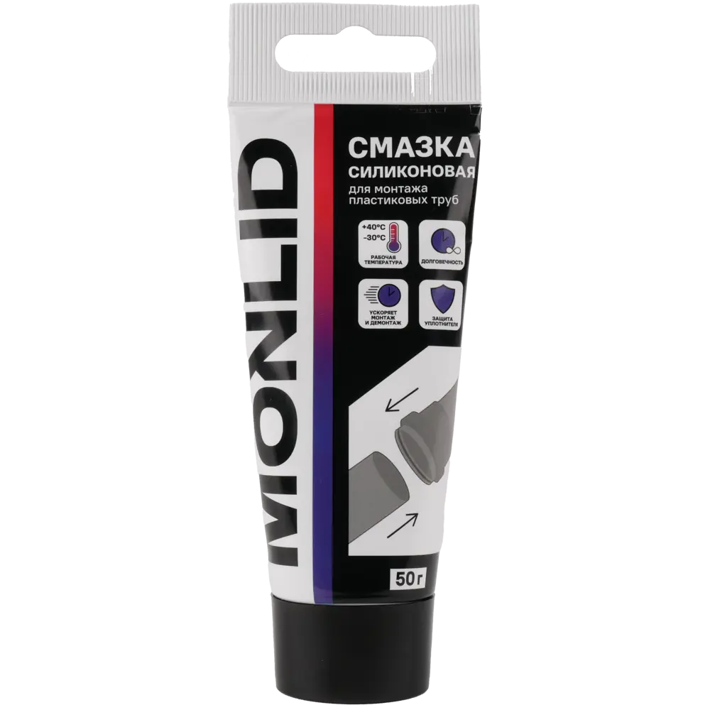 Смазка силиконовая MONLID для канализационных труб 50 г STLM-2203623