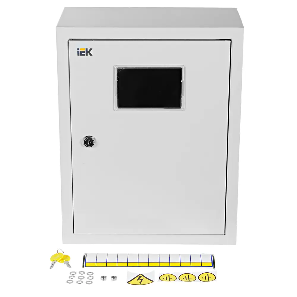Металлический щит распределительный IEK ЩУРН-1/12зо-1 на 12 модулей 12407238 STLM-0002132 - Вид №2