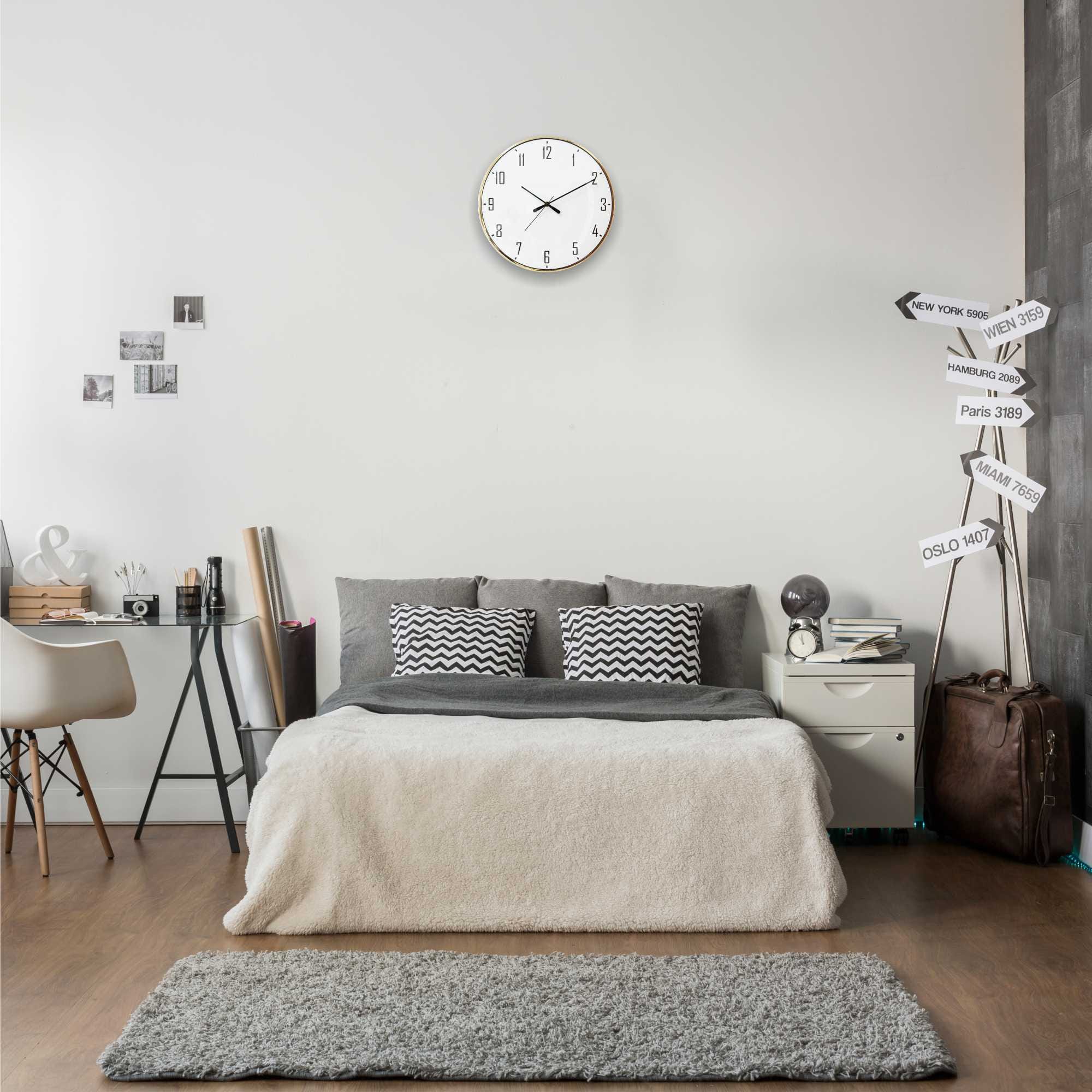 82902873 Часы настенные Apeyron ML200-915 ø33 см металл цвет золотой Декор Santreyd  - Вид №5