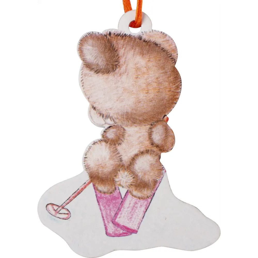 Украшение новогоднее «Мишка на лыжах», 8 см, фанера Santreyd STLM-2006605 - Вид №2