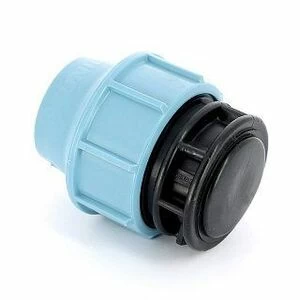 Заглушка 20 обжим для труб ПНД UNIDELTA