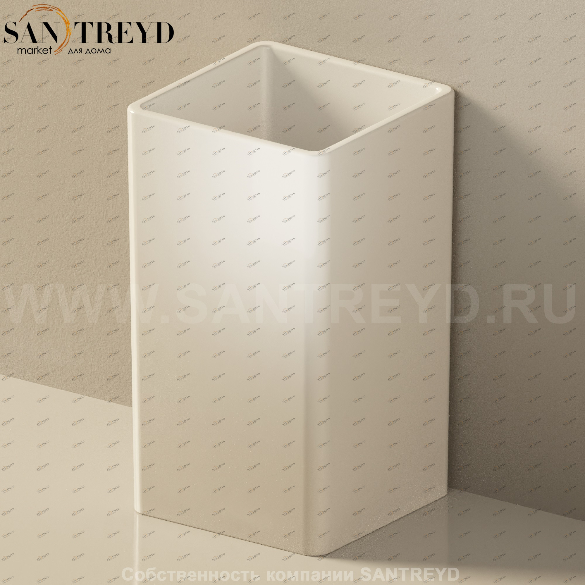 Flaminia CEST Корзина для мусора белая 5091.9016 Ceramica Flaminia 50919016