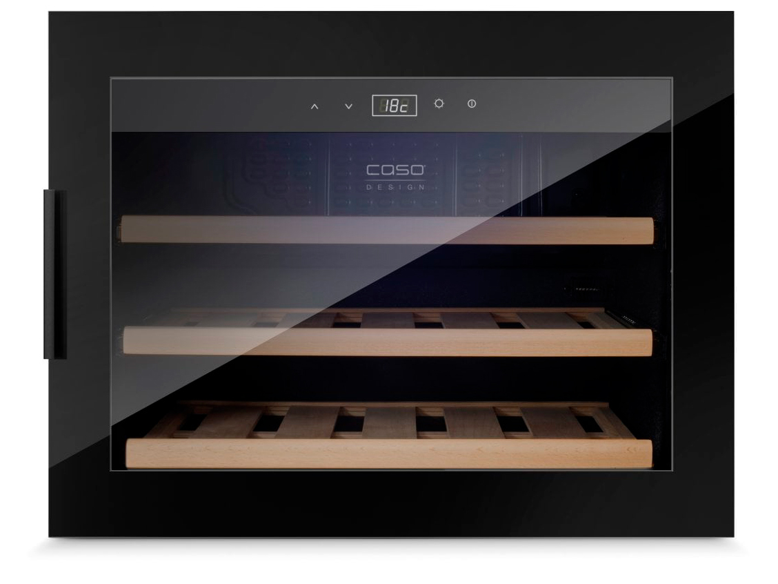 8179564 Встраиваемый винный шкаф CASO WineSafe 18 EB черный STDN-0141570