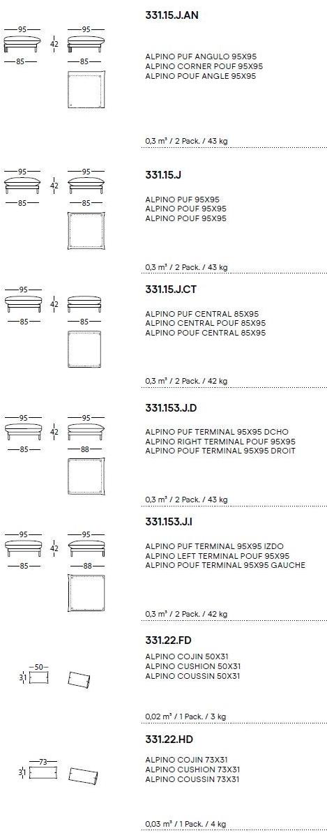 Sancal Диван из ткани Alpino sun-id-1487717 - Вид №9