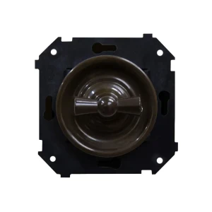 Выключатель встраиваемый Electraline 2 клавиши цвет коричневый 86747015 STLM-2013384
