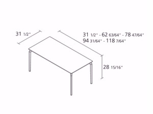 Прямоугольный стол