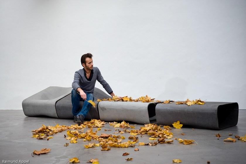 SWISSPEARL Italia Модульная скамейка из бетона со спинкой Design sun-id-1465693 - Вид №5