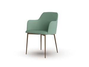 Тканевый стул с подлокотниками