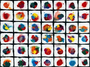 Картина на холсте 90х120 см "Происхождение Вселенной - 2" EVENHOME КАРТИНЫ МАСЛОМ 129760 Желтый;красный;синий;разноцветный