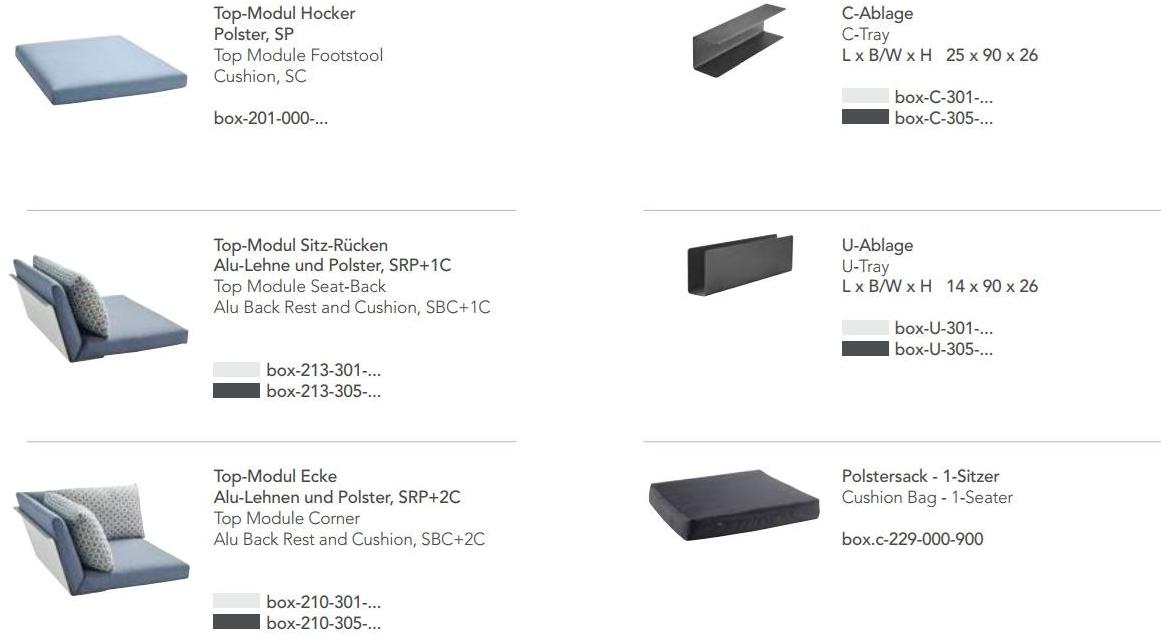 solpuri 3-х местный модульный садовый диван из ткани Boxx sun-id-1451203 - Вид №4