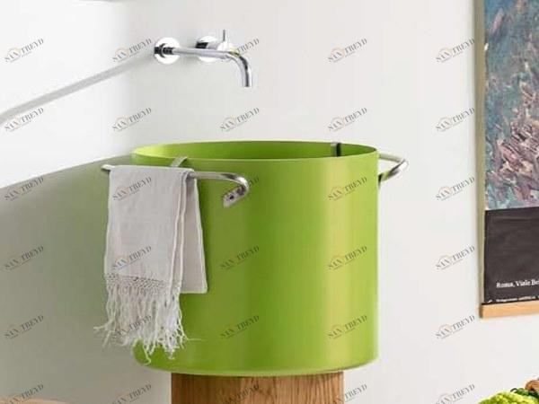 Подвесная раковина настенная овальная Rapsel Chef белая sun-id-1417024