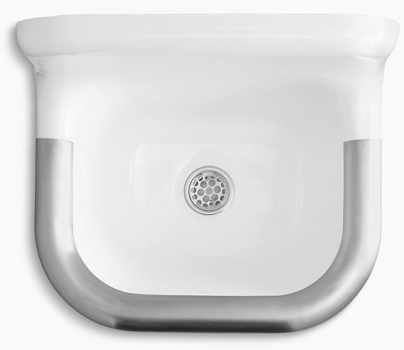 K-6718-0 Подвесная раковина настенная прямоугольная Kohler  белая  - Вид №2