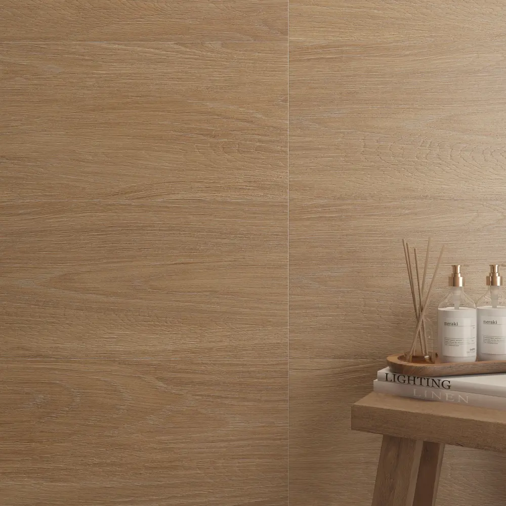 Плитка настенная Gracia Ceramica Porter 01 25x60 см 1.2 м² матовая цвет бежевый дерево 86745647 STLM-2006423