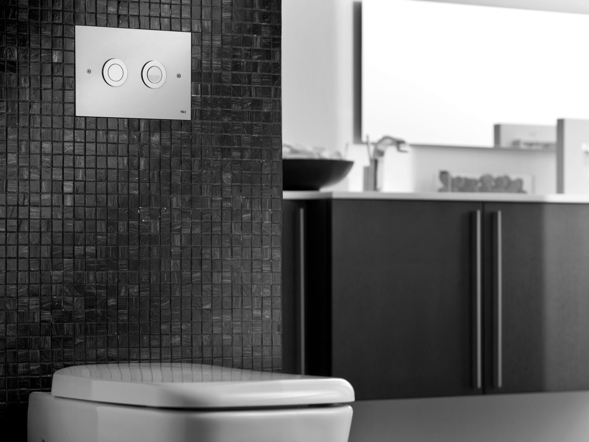 Панель управления унитазом из сатиновой стали OLI TREND ARCH-00127560 - Вид №1