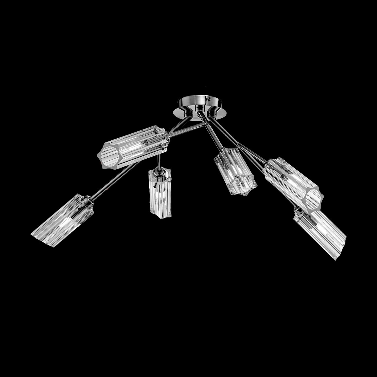 Светильник потолочный на 6 ламп хром Alma FR5097CL-06CH FREYA MODERN 00-3957017 Хром - Вид №2