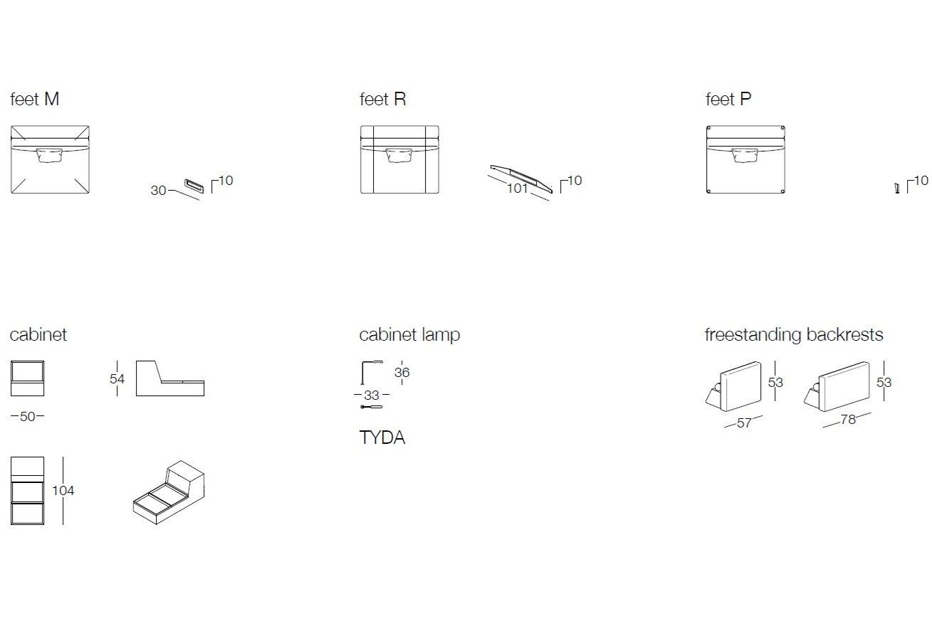 Съемный диван из ткани Frigerio Davis ARCH-00030181 - Вид №16