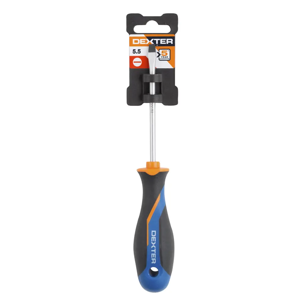 Отвертка шлицевая Dexter с магнитным наконечником SL5.5 18147713 STLM-0009592 - Вид №8
