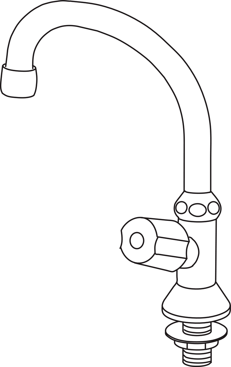 Oras 101025AC Кран для холодной воды 101025AC  Хром  - Вид №2