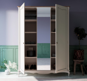 ST9327Z Шкаф двухстворчатый с зеркалом LAB interior Leontina