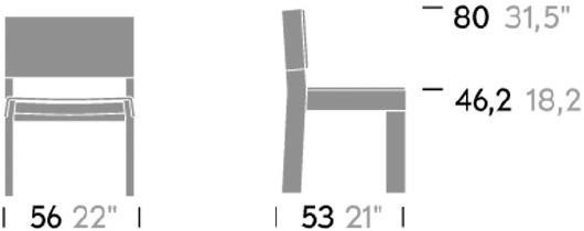 Kettal Стул из тика Band sun-id-1458244 - Вид №1