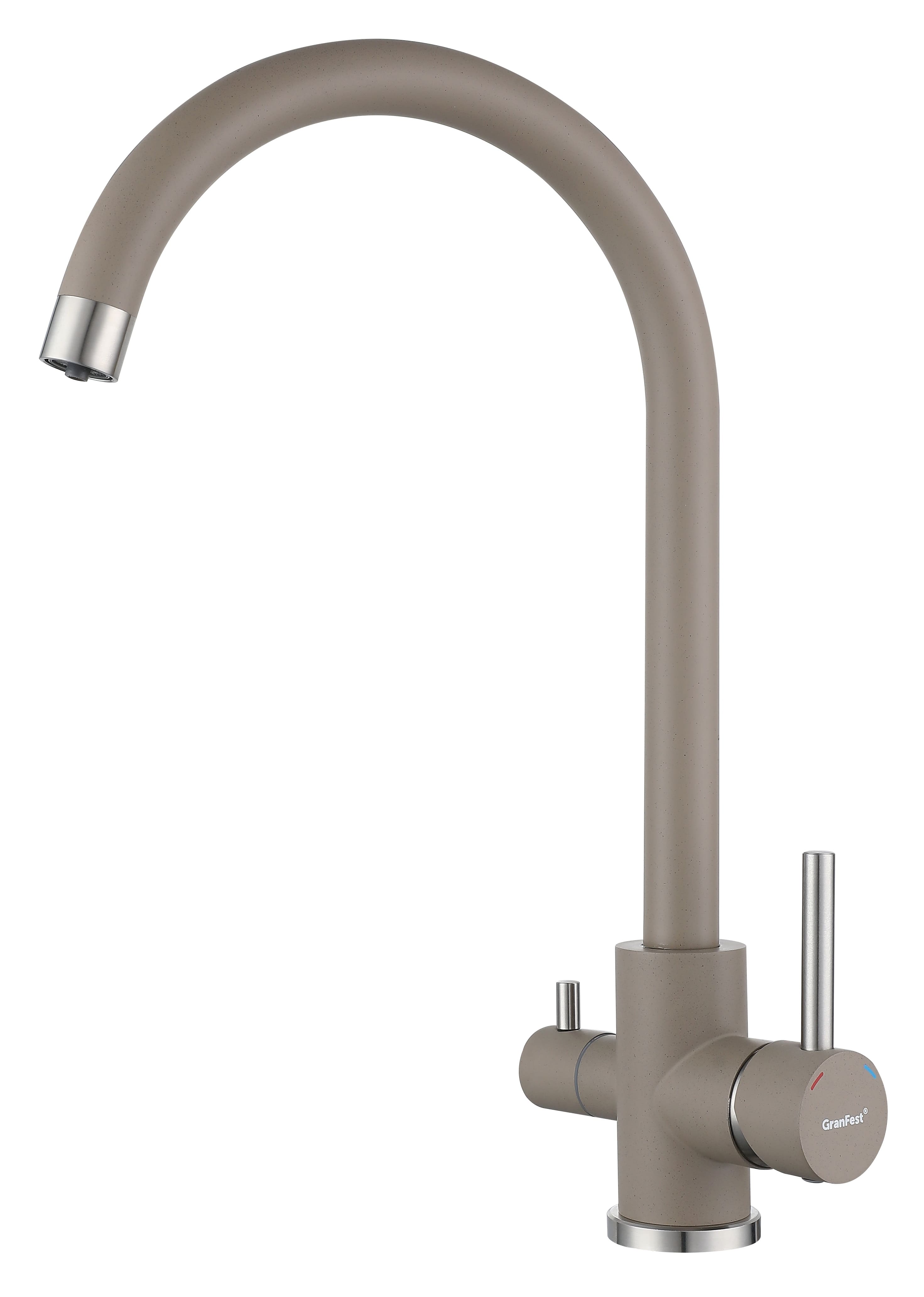 Кухонный смеситель Z-5420 песочный GranFest QUARZ