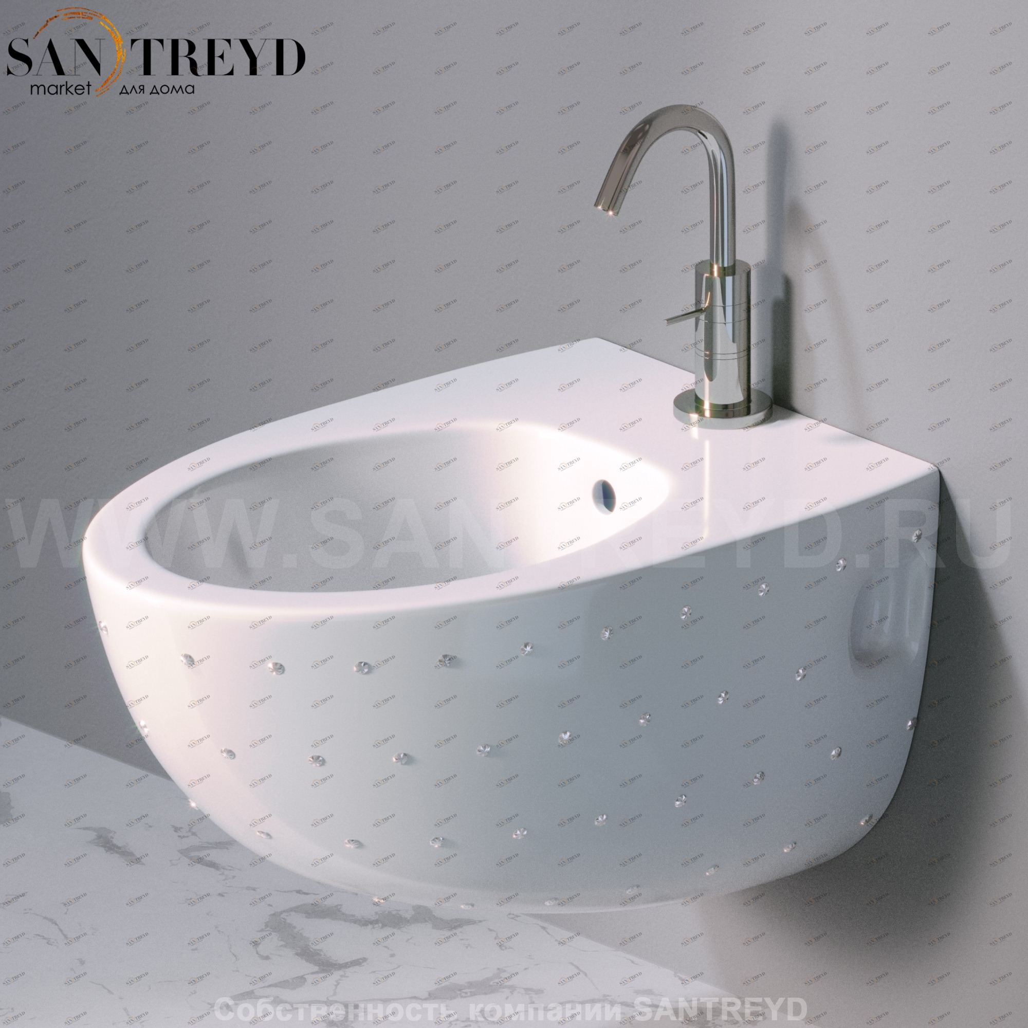 S512.100SW Биде подвесное OVAL A. e T. Italia AeT ITALIA S512100SW