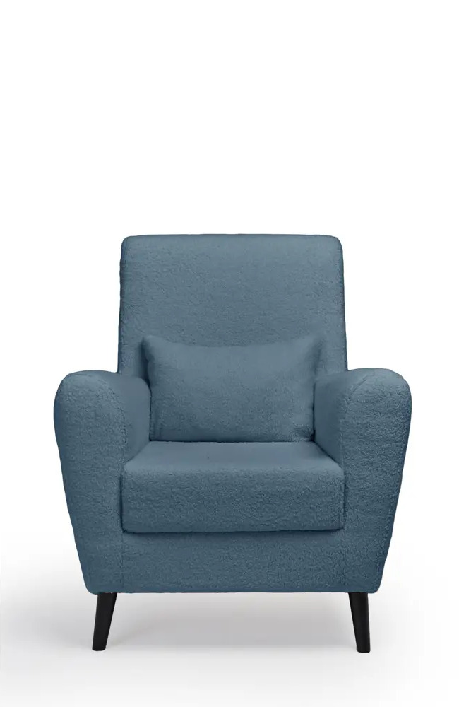 91423088 Кресло Либерти Lamb 75x90x70 см искусственный мех цвет голубой STLM-1093806