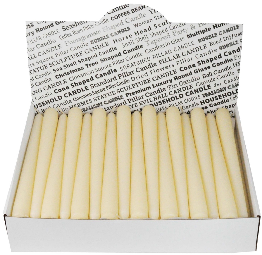 91017938 Свеча Horizon Candles коническая высота 250 мм d 19 мм 51 шт/уп эконом белая STLM-0443335 MIR LIGHT