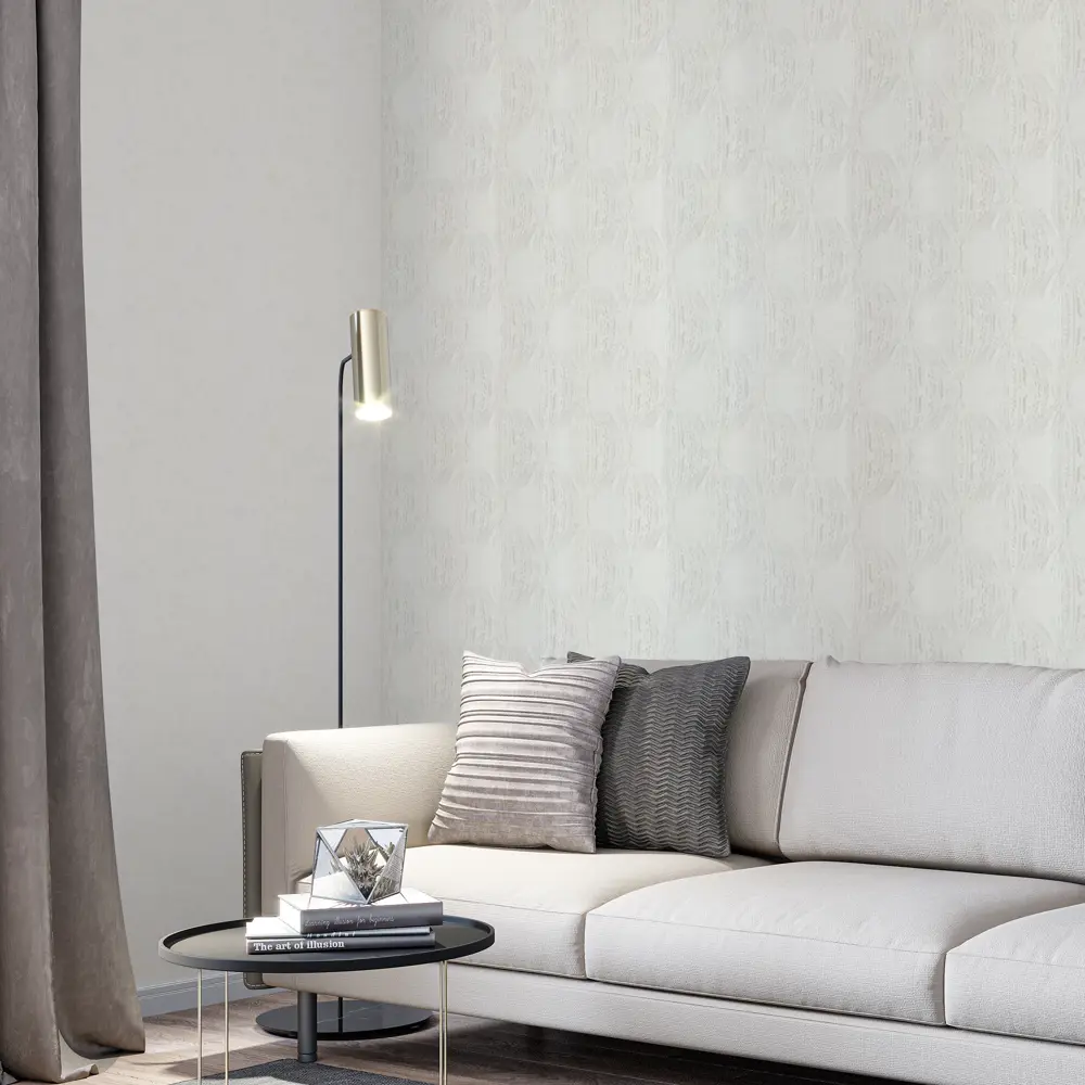 Обои флизелиновые Palitra Home Atmosphere белые 1.06 м HC71661-11 STLM-2073052 - Вид №3