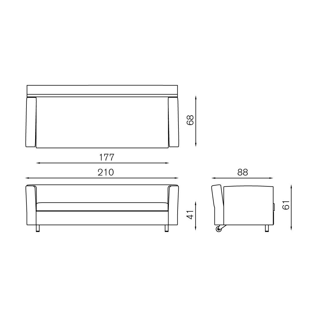 2-местный диван BALERI ITALIA BILL ARCH-00035171 - Вид №11