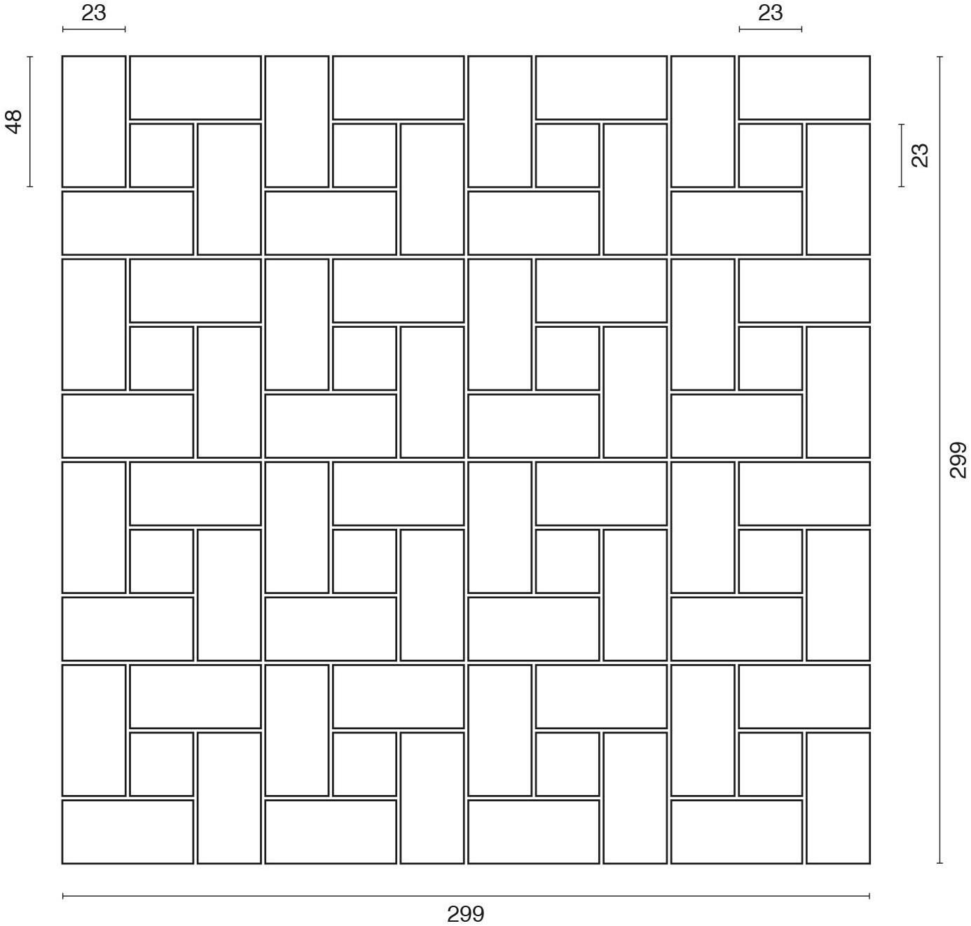 Ideamarmo Мраморная мозаика Square Sqr 803 - Вид №1