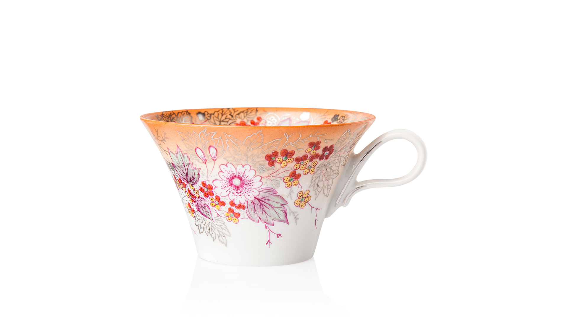 10617335 Мануфактуры Гарднеръ в Вербилках Чайная пара "Дыхание осени" Фарфор, Керамика  - Вид №1